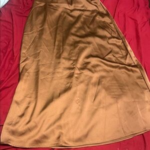 Chic Tan A-Line Women's Skirt